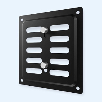 1010MER Black ERA Решетка вентиляционная MER регулируемая 100x100 окраш.сталь Black 1010MER Black ERA Решетка вентиляционная MER регулируемая 100x100 окраш.сталь Black